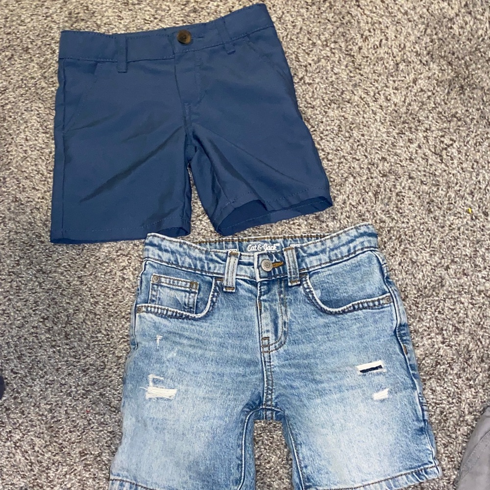 Cat & Jack Navy and Denim Kids Shorts Set